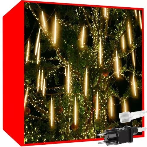 Meteor Snow Falling Christmas Lights – 288 LED Varmvit 50cm Anslutbar