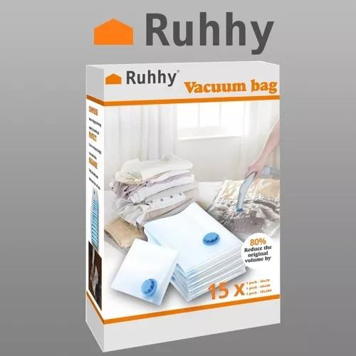 Ruhhy Vacuum Storage Bags Set om 15 (3 storlekar)