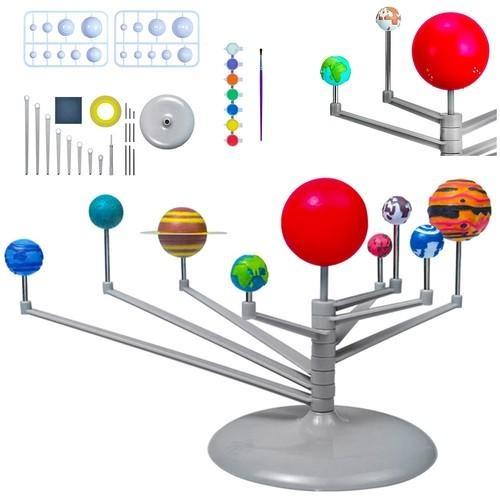 Kids Solar System Model Kit – Bygg och måla 8 planeter