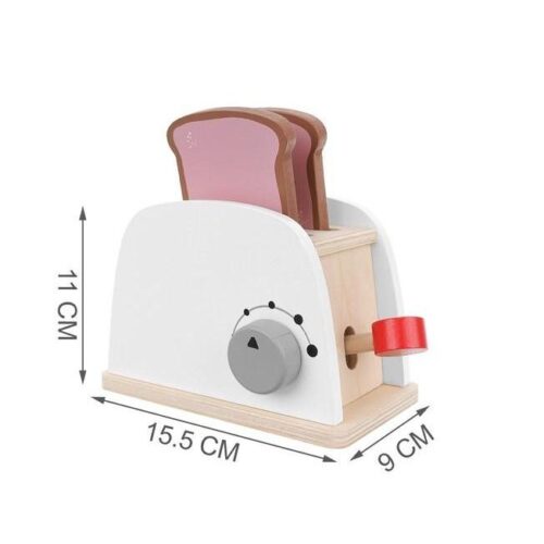 Brödrostset i trä – Köksleksaker på låtsaslek för barn