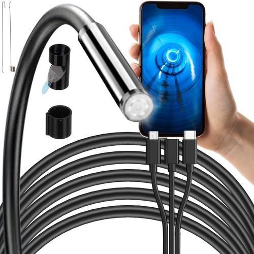 Bigstrene 23020 Full HD endoskopkamera med 2M kabel och 3 spetsar