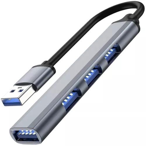 Izoxis 4-portars USB-hubb – 1×3.0, 3×2.0 – Bärbar aluminium