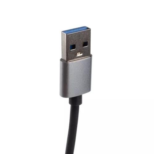 Izoxis 4-portars USB-hubb – 1×3.0, 3×2.0 – Bärbar aluminium