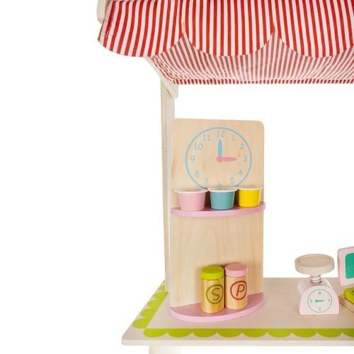 Wooden Kids Supermarket Lekset med kassaapparat och tillbehör