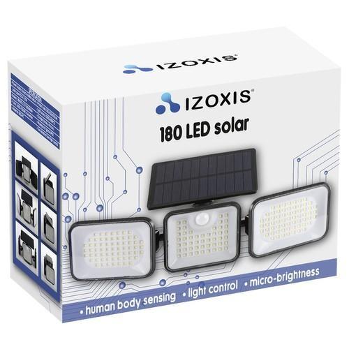 IZOXIS Solar Lamp 180 LED – Rörelsesensor Utomhus trädgårdsljus