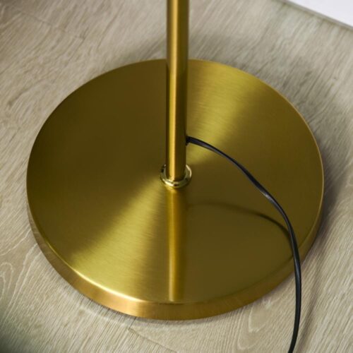 Modern 3-ljus golvlampa i glas – guld, 169 cm, E27-sockel, 40W Max