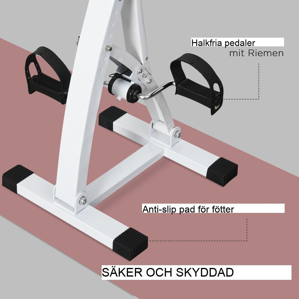 Stål träningscykeltränare för seniorer med LCD-skärm