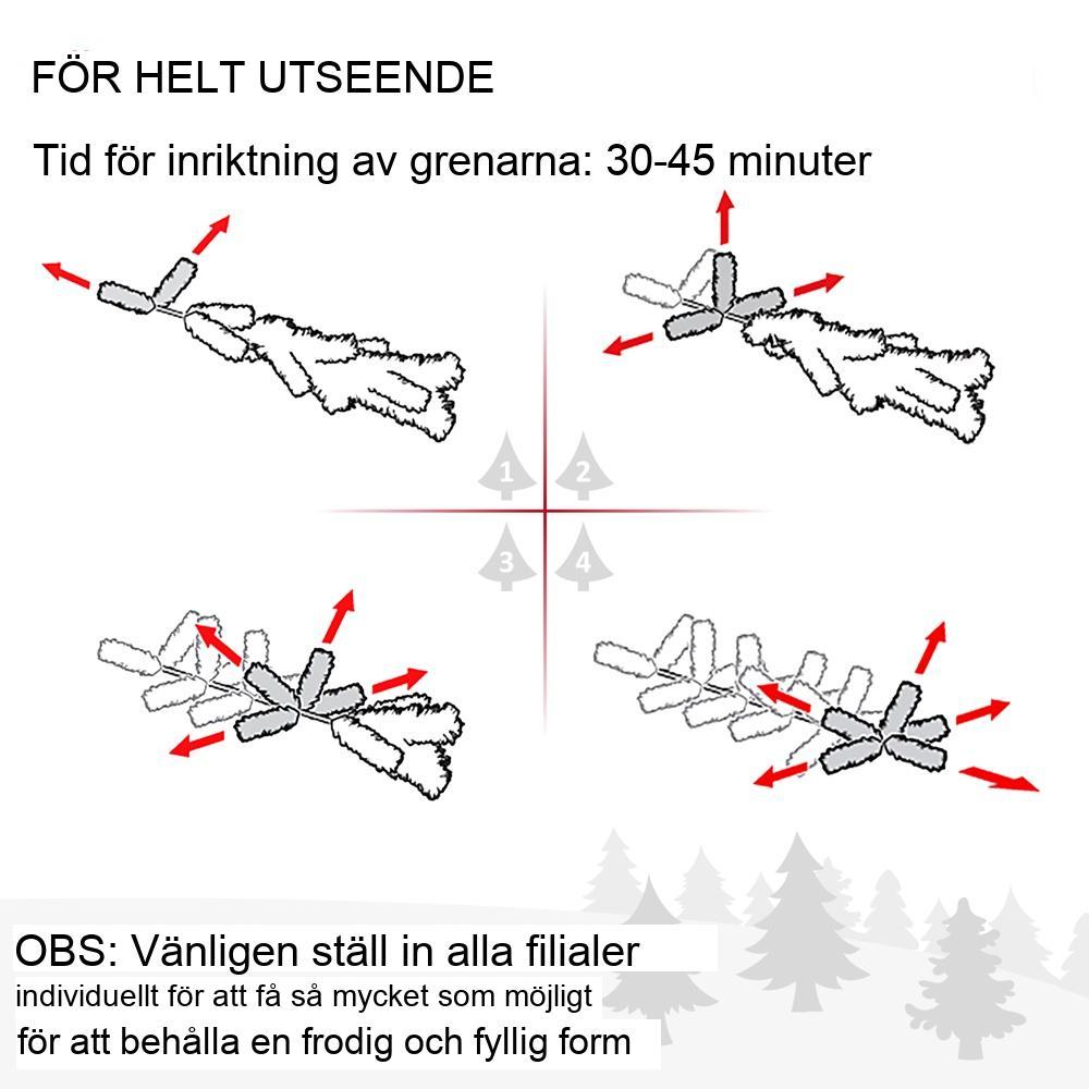 6 fot konstgjord julgran med snö, 1471 tips, inomhusställ