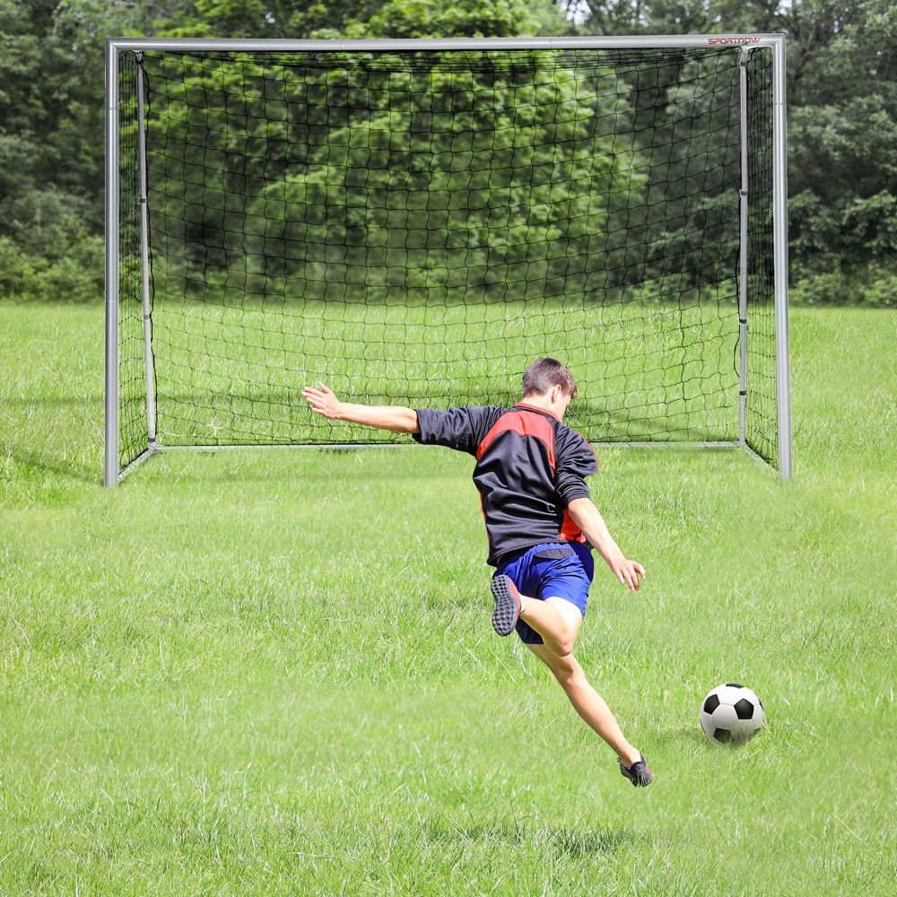 Portable Steel Soccer Goal, 300 x 200 cm för träning och bakgårdslek