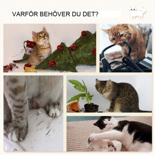 Beige väggmonterad kattklättringsset med hängmatta, stege och plattformar