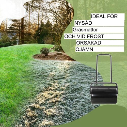 Heavy Duty Steel Lawn Roller med justerbar vikt, 32 cm diameter