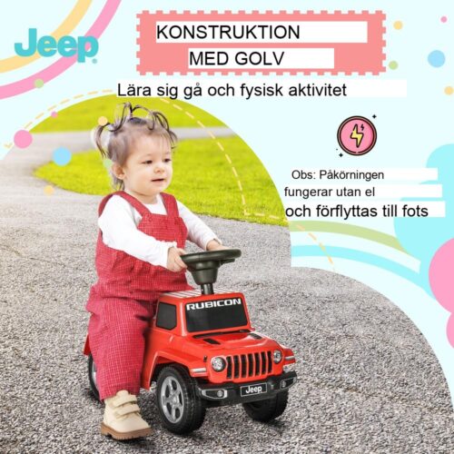 Big Bobby Car Ride-On Toy med horn, förvaring och tippskydd