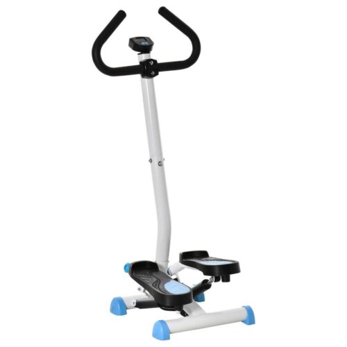 Stepper Fitness Swing Stepper med LCD-skärm blå, hemmatränare upp till 100 kg