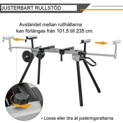 Heavy Duty justerbart geringssågstativ med sidoförlängning för gör-det-själv och proffs