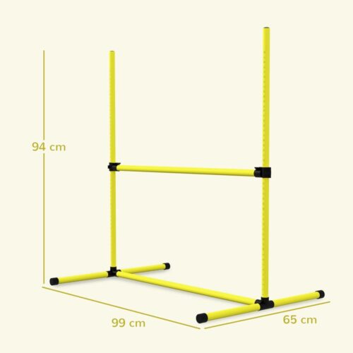 Agility häckhundträningsset – 4 häck-, slalom- och markstavar för aktiva hundar