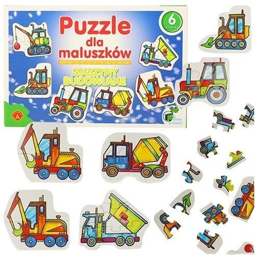 Alexander Toddler Puzzle – 27-delade konstruktionsfordon (åldrar 2+)