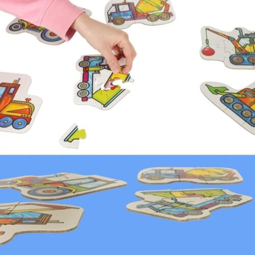 Alexander Toddler Puzzle – 27-delade konstruktionsfordon (åldrar 2+)