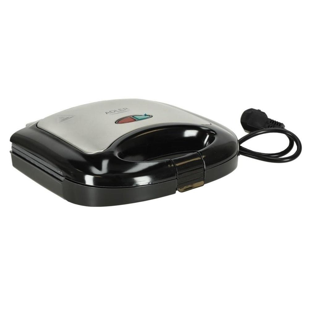 Adler AD 3015 850W elektrisk smörgåsbrödrost med non-stick tallrikar