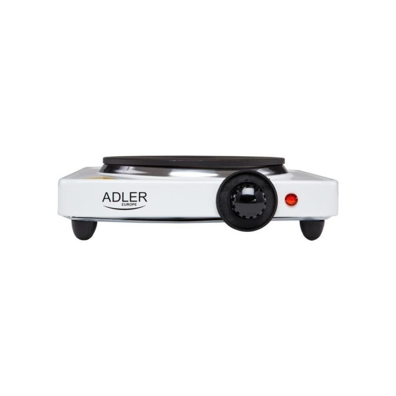 Adler AD 6503 Elektrisk spis med en brännare – 1500W bärbar resespis med variabel temperaturkontroll