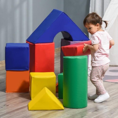 Soft Play Blocks Set – 11 delar byggstenar för barn i åldrarna 1-3