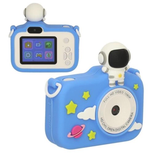 Astronaut Kids Digital Camera Blue, 3MP, videoinspelare, spel och musikspelare