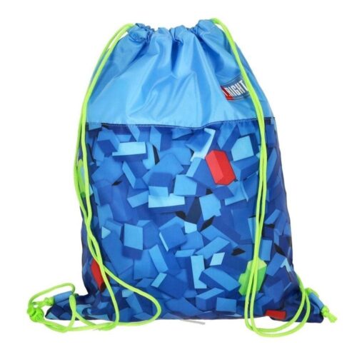 Bambino Drawstring Bag, Blocks Design, Kids Shoe and Gym Gear Organizer