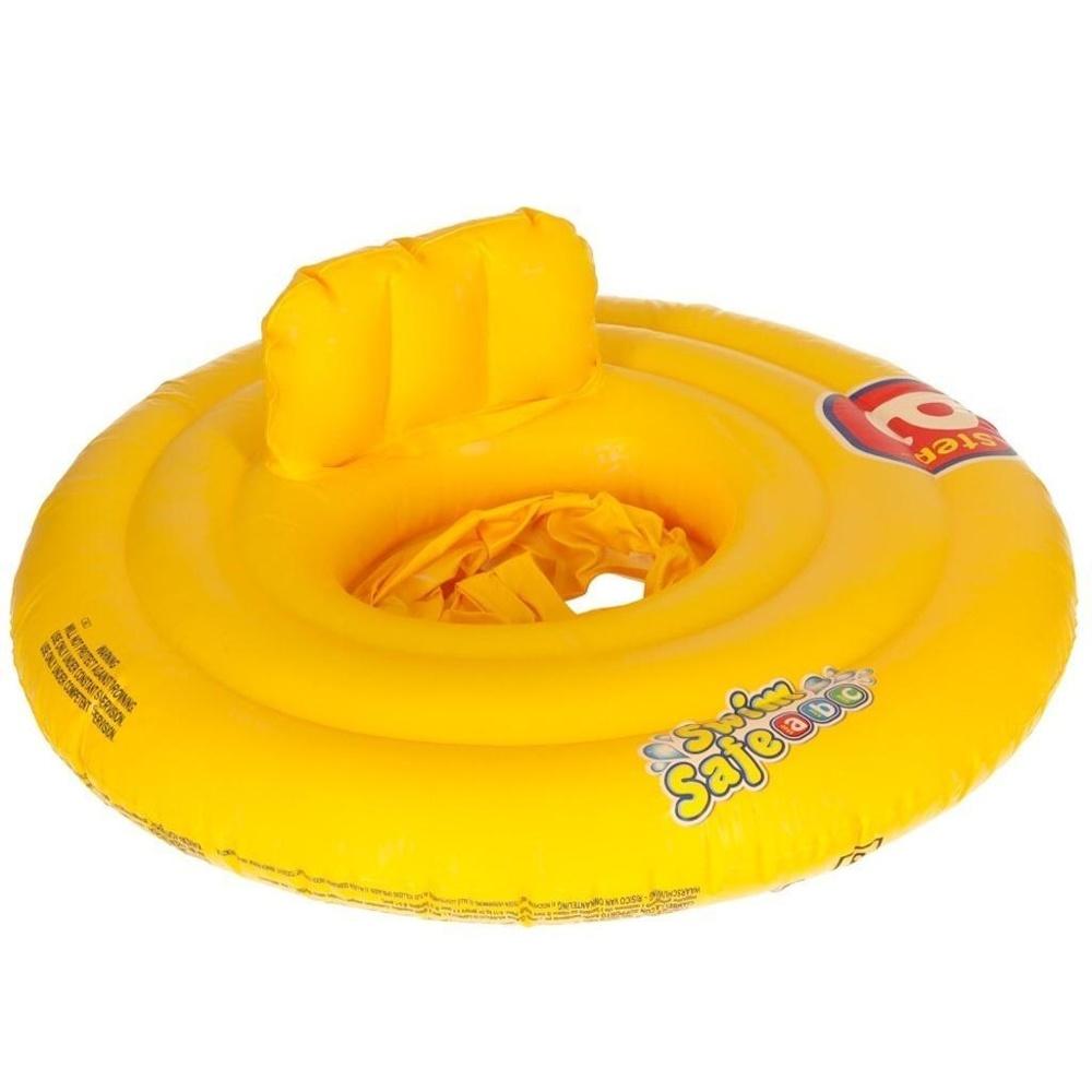 BESTWAY Swim Safe ABC Uppblåsbar Baby Wheel Seat, Ålder 0-1, Orange