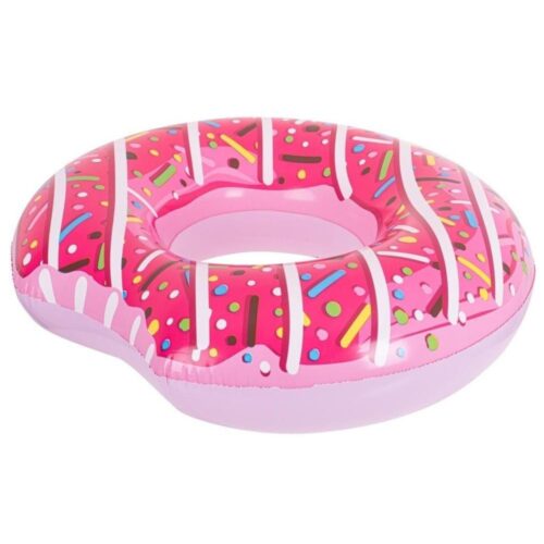 BESTWAY Pink Uppblåsbar Donut Swimming Pool Float för vuxna, 107cm