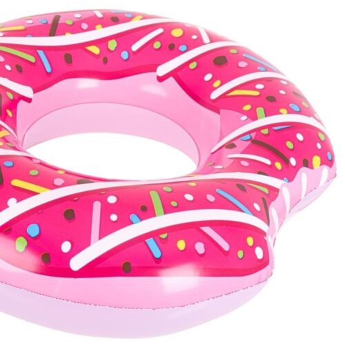 BESTWAY Pink Uppblåsbar Donut Swimming Pool Float för vuxna, 107cm