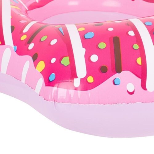 BESTWAY Pink Uppblåsbar Donut Swimming Pool Float för vuxna, 107cm