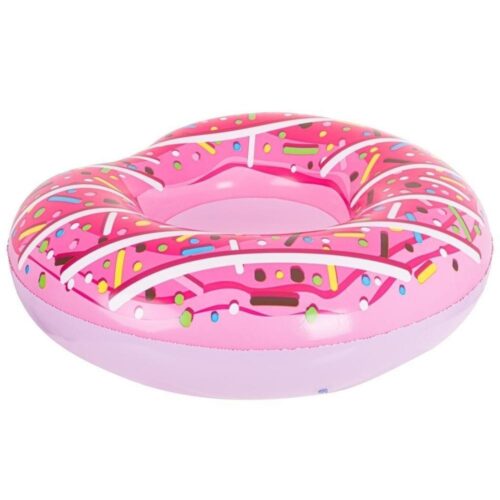 BESTWAY Pink Uppblåsbar Donut Swimming Pool Float för vuxna, 107cm