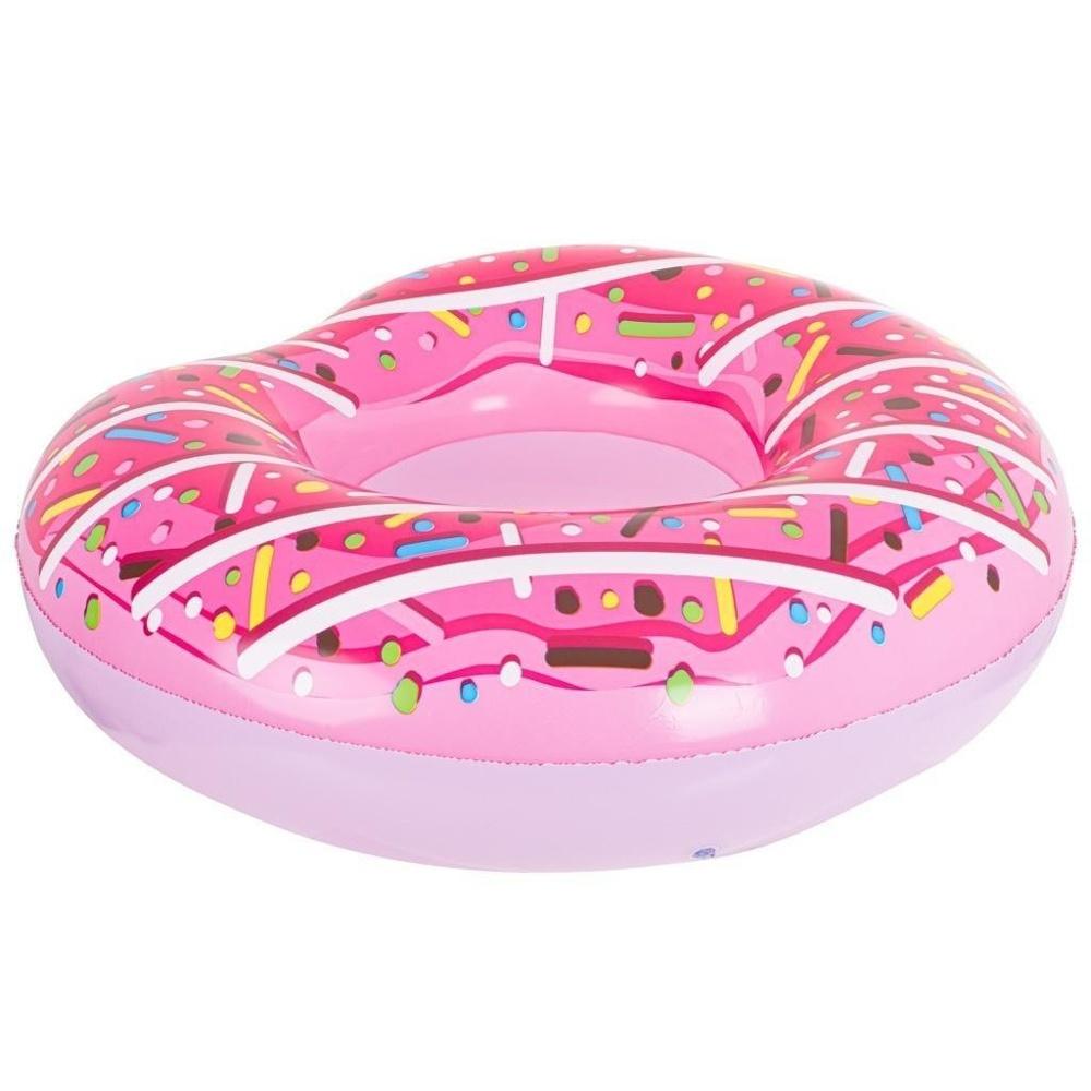 BESTWAY Pink Uppblåsbar Donut Swimming Pool Float för vuxna, 107cm