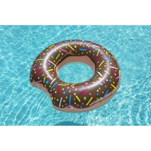 BESTWAY Donut uppblåsbart simhjul, 107 cm brons, poolflottor för vuxna för sommarnöje