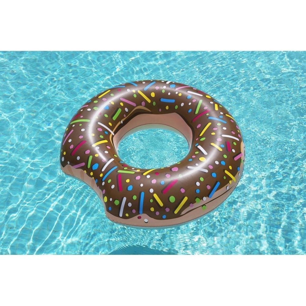 BESTWAY Donut uppblåsbart simhjul, 107 cm brons, poolflottor för vuxna för sommarnöje