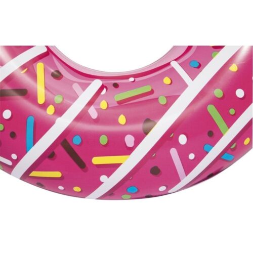 BESTWAY Pink Uppblåsbar Donut Swimming Pool Float för vuxna, 107cm