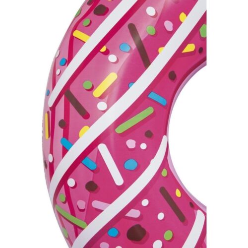 BESTWAY Pink Uppblåsbar Donut Swimming Pool Float för vuxna, 107cm