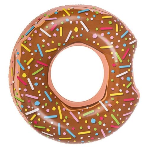 BESTWAY Donut uppblåsbart simhjul, 107 cm brons, poolflottor för vuxna för sommarnöje