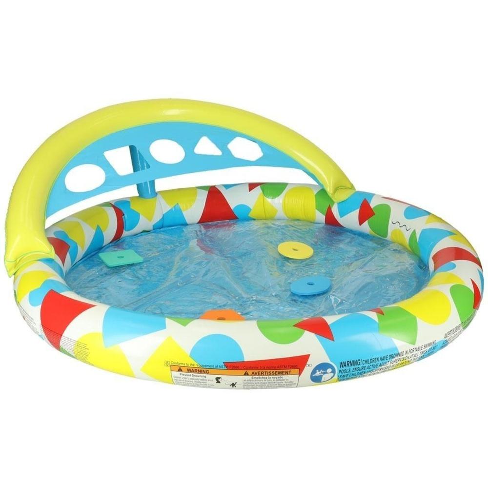 BESTWAY 52378 Babybubbelpool med formsorterare, 45L uppblåsbart badkar för småbarn