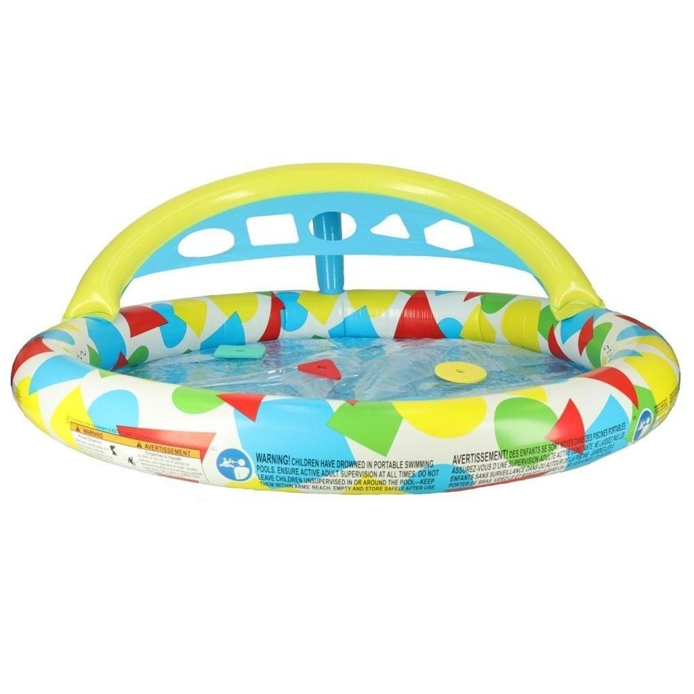 BESTWAY 52378 Babybubbelpool med formsorterare, 45L uppblåsbart badkar för småbarn