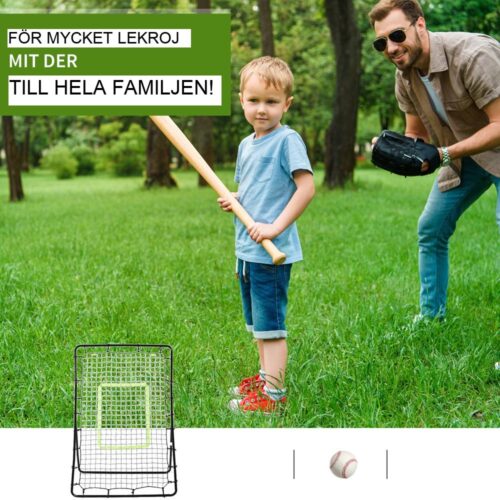 Stål och PE Rebounder Goal 75x126cm för fotbollsträning