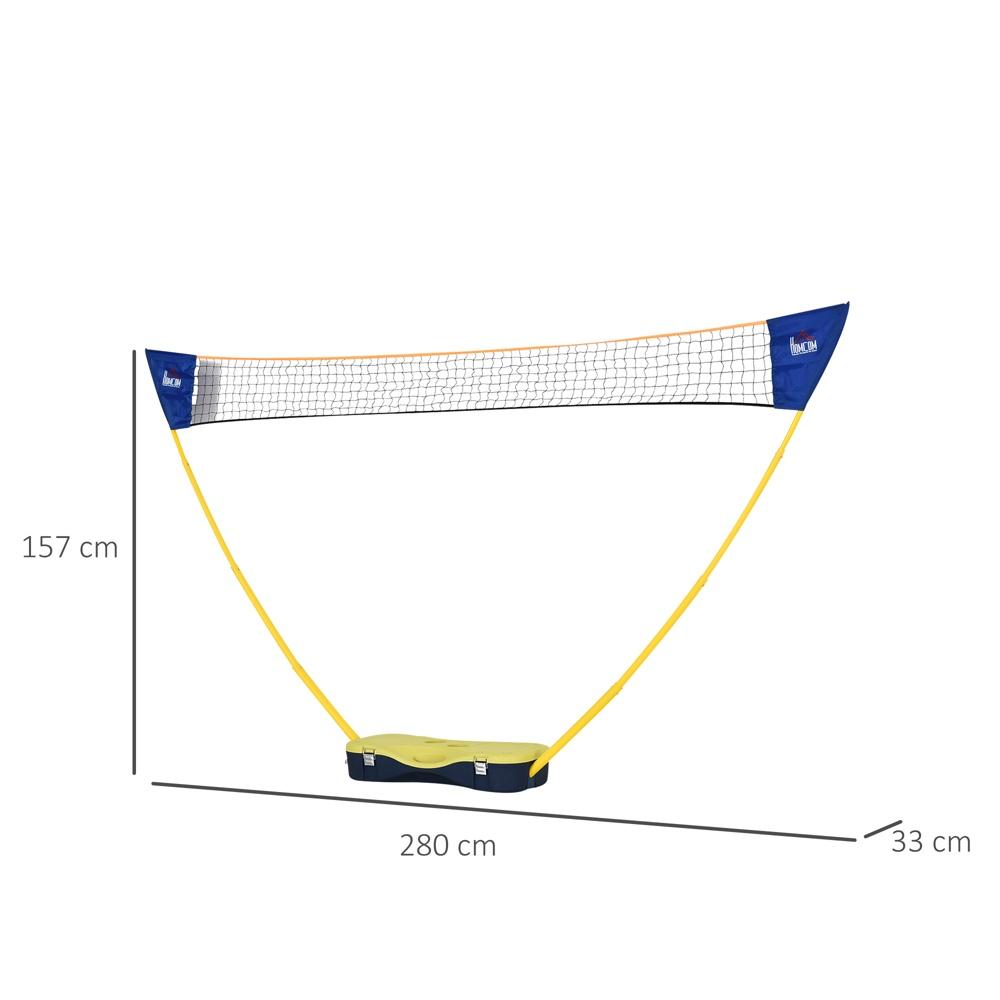 Bärbart badmintonset med racketar, fjäderbollar och resväska