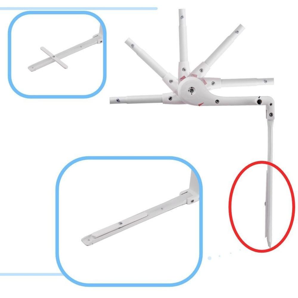 Hopfällbart sängskydd för babysömnsäkerhet 90 cm högt