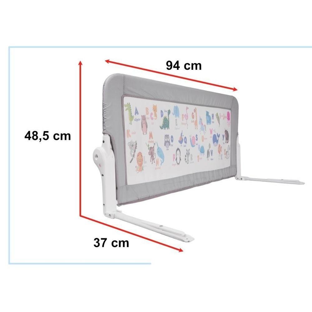 Slitstark sängräcke i metall för småbarn, 90 cm säkerhetsbarriär för bekymmersfri sömn