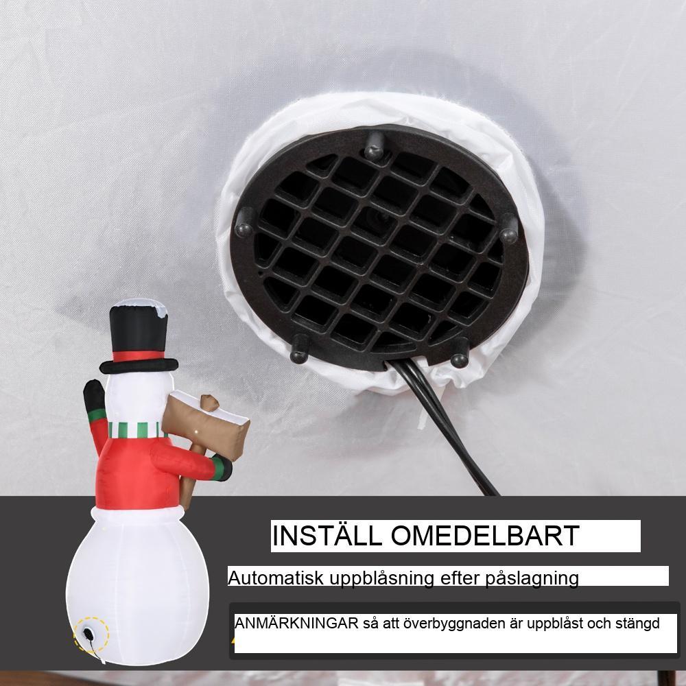 Jätte uppblåsbar LED Snowman Juldekoration inomhus utomhus 6ft