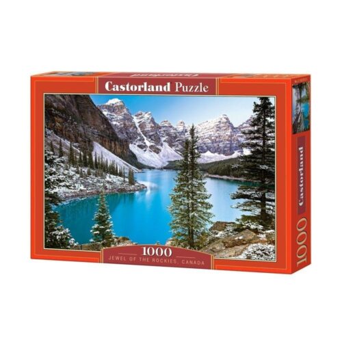 1000 Piece CASTORLAND Jewel of the Rockies Puzzle, Canadian Lake Scene