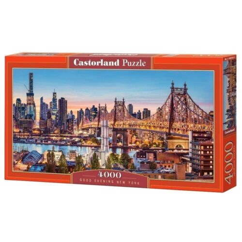 4000 bitar Good Evening New York Puzzle av CASTORLAND – Familjekul och fantastisk NYC-scen