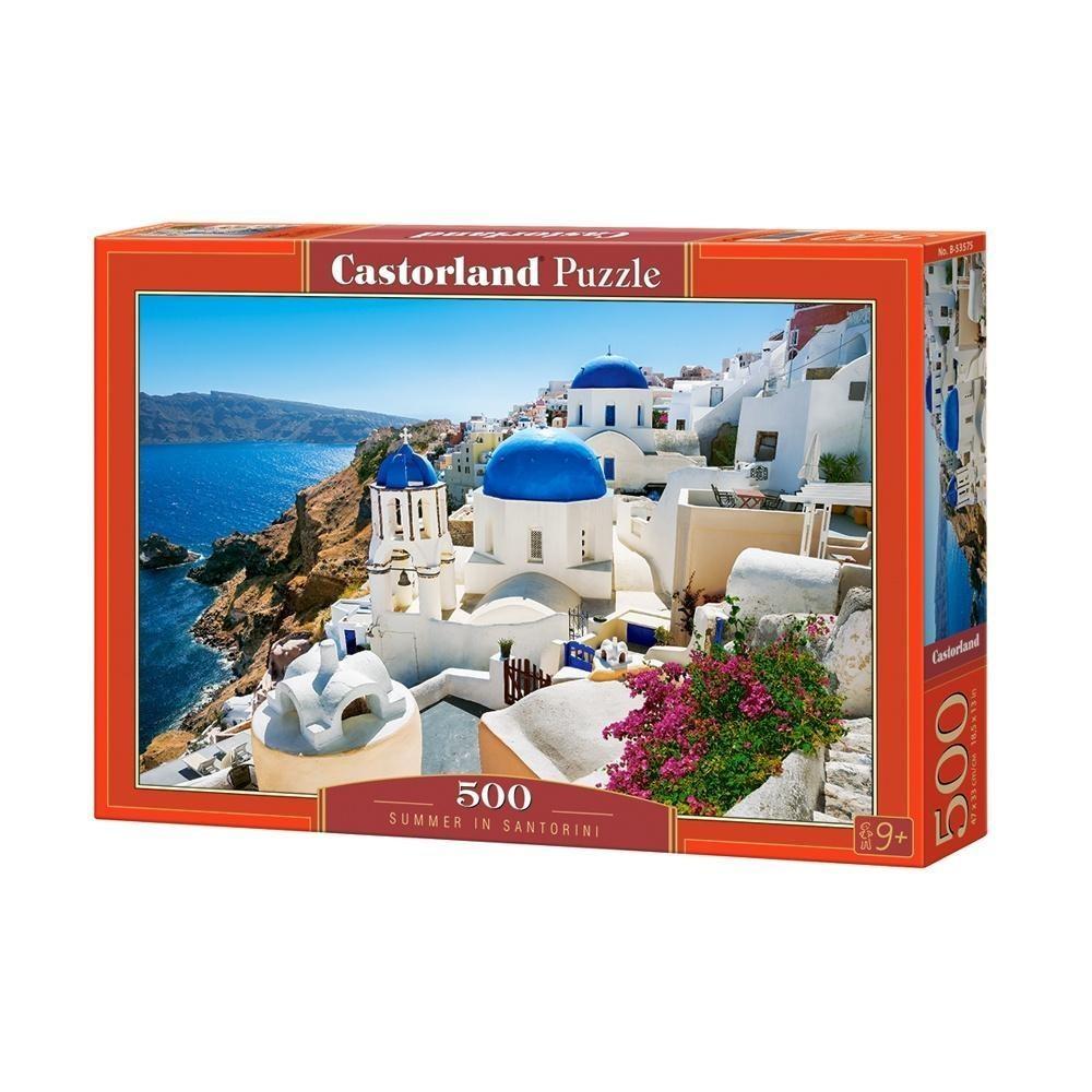 CASTORLAND 500 Piece Summer in Santorini Pussel – Väggdekorationspresent