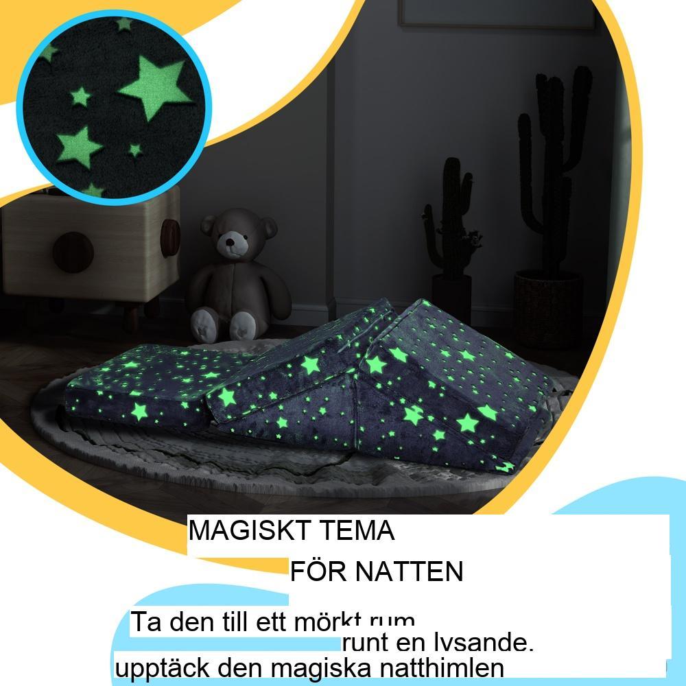 Glowing Kids Play Soffa Set – Transformerande soffa, trappor och hinderbana