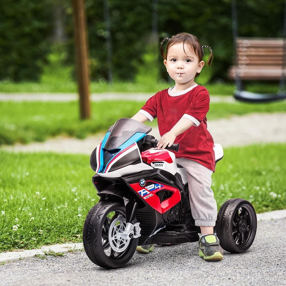 Barn Elektrisk motorcykel rida på leksak med musiklägen Åldrar 18 månader+ Röd