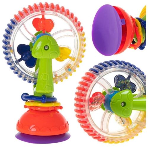 Färgglad sugkopp pariserhjul Baby Rattle vattenleksak